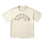 Ribbed Neck Tee [Cream]
