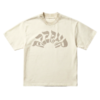Ribbed Neck Tee [Cream]
