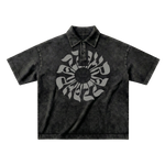 Mandala Print Polo [Coal]