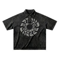 Mandala Print Polo [Coal]