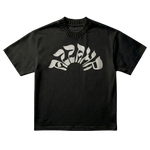 Ribbed Neck Tee [Black]