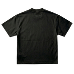 Ribbed Neck Tee [Black]