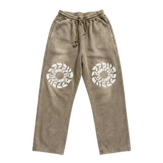 Mandala Print Sweats [Sand]