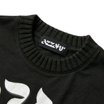 Ribbed Neck Tee [Black]
