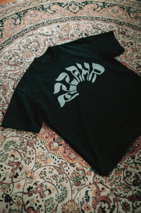 Ribbed Neck Tee [Black]