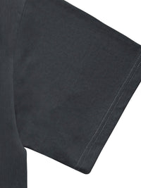 Ribbed Neck Tee [Black]